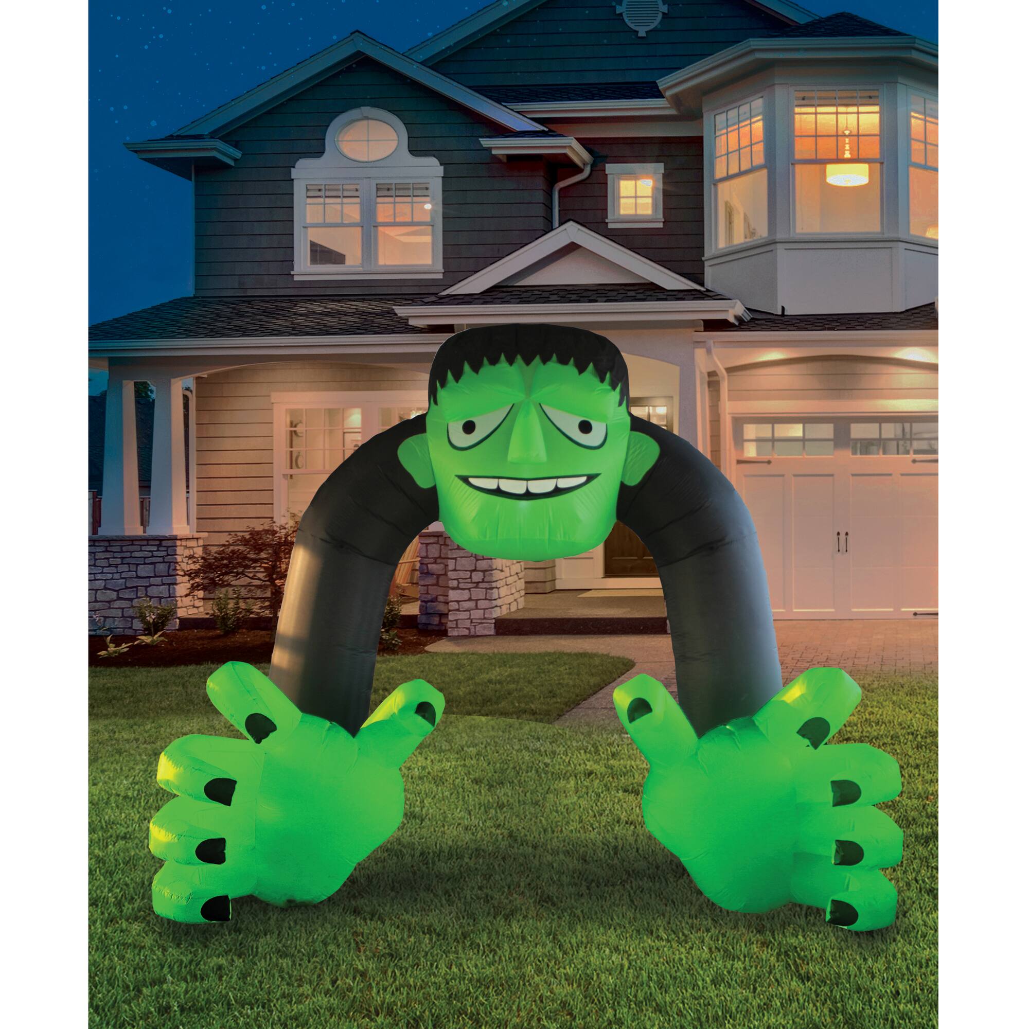 13ft. Inflatable Halloween Archway with Steady LED Lighting